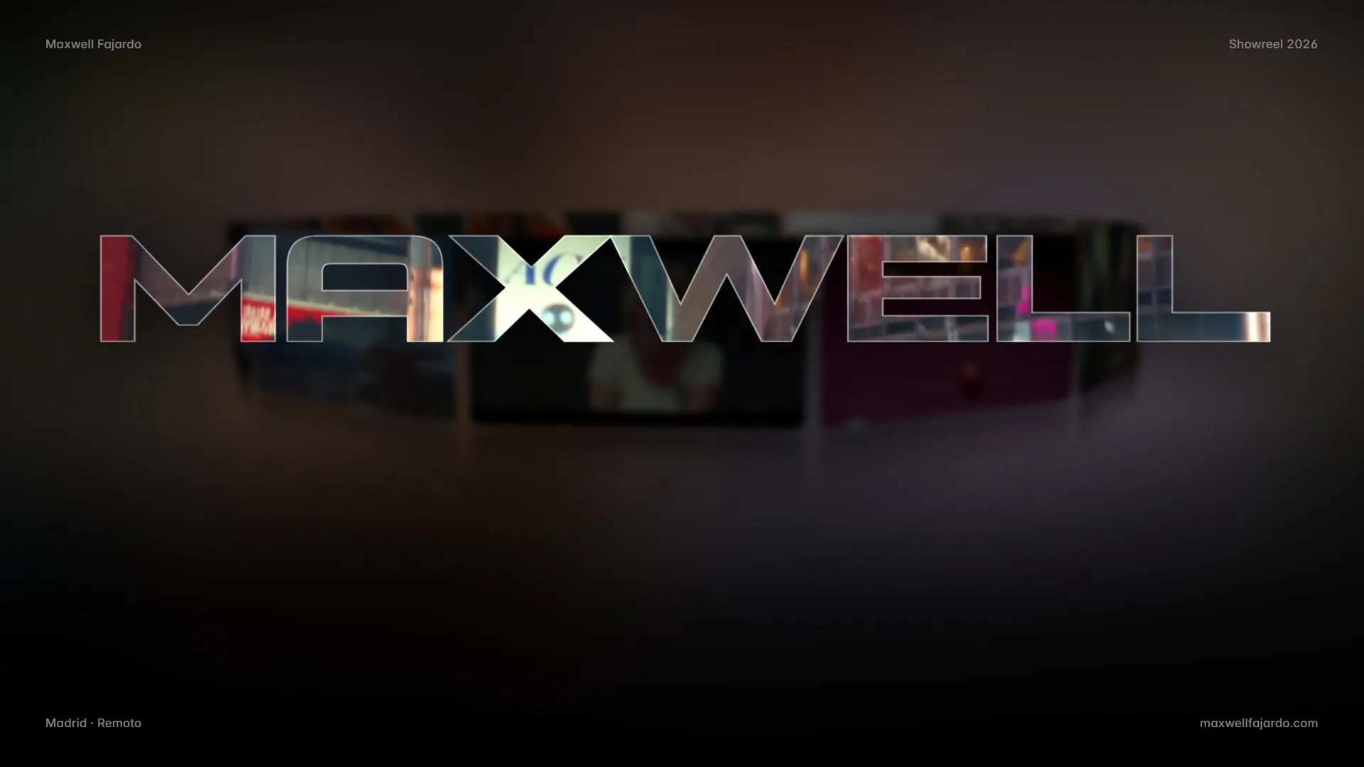 Fotograma del showreel de Maxwell Fajardo.